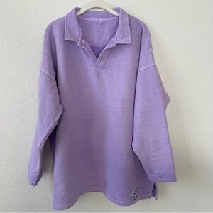 Sloppy Joe Jackie Harris Collar 02 Sweatshirt Purple Size 3 Organic Cotton